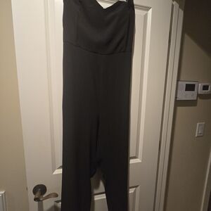 H&M Chic Black Strapless Jumpsuit